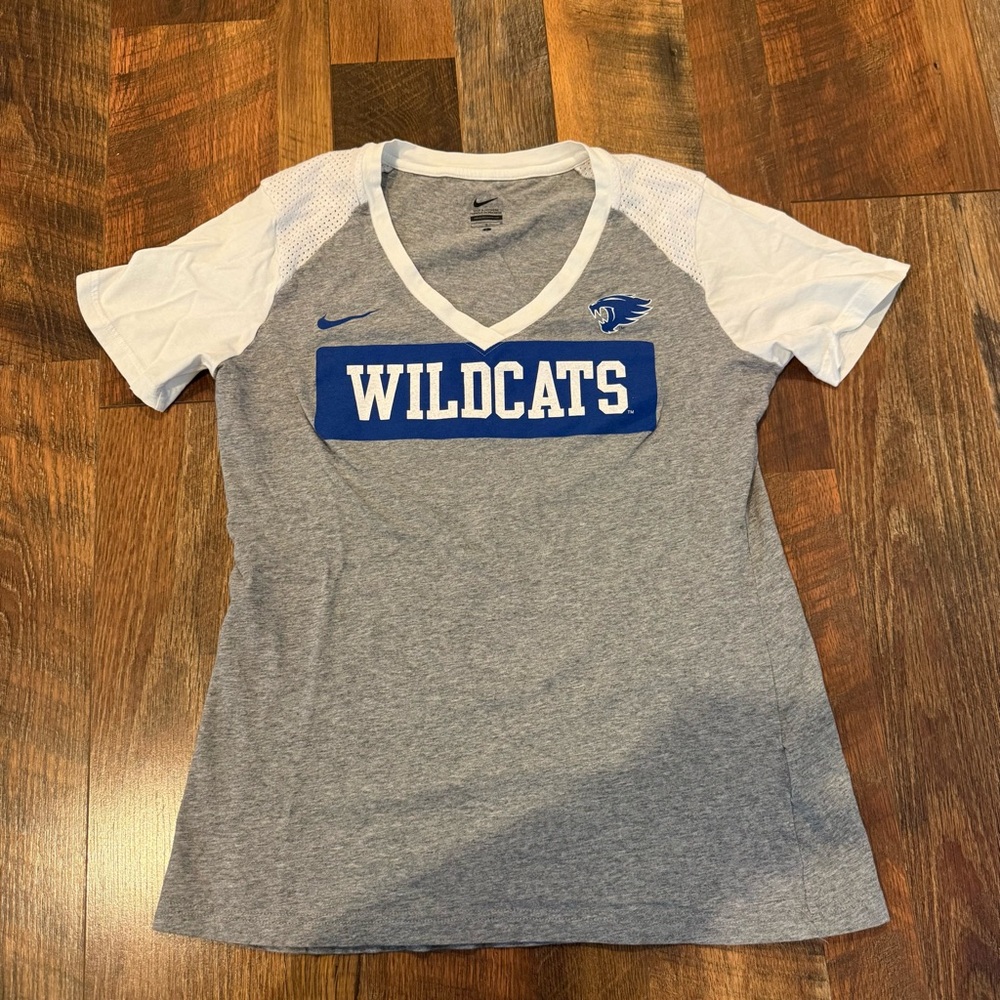 Gray Kentucky Wildcats Nike V-Neck T-Shirt